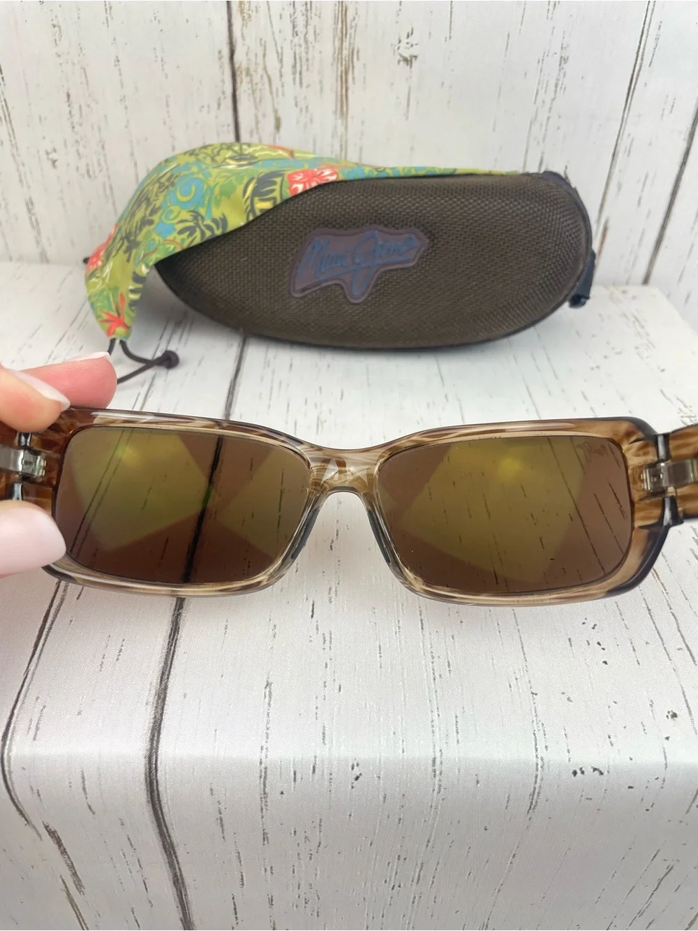 Maui Jim‎ Hamoa Beach Polarized Sunglasses *Rootbeer *HCL Bronze